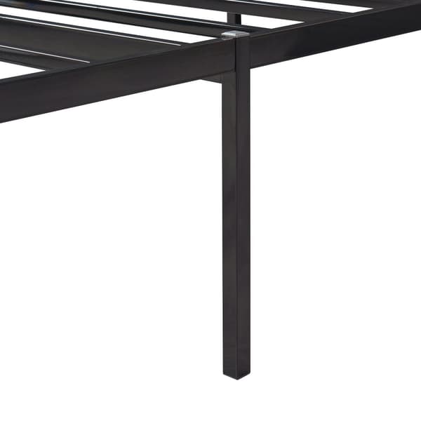 Säng Vårdö metall 200x90 cm svart [en.casa]