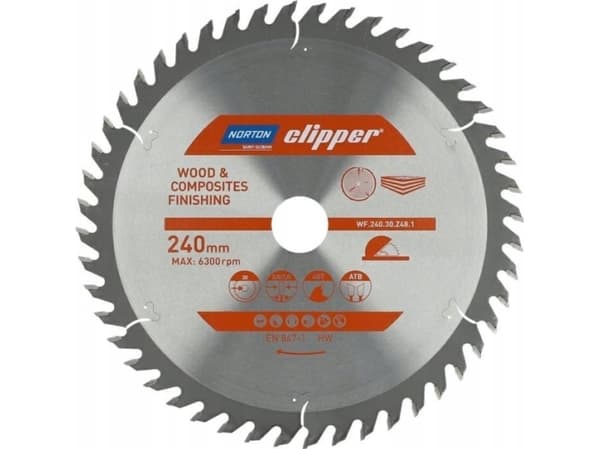 NORTON NORTON TARGET TOOLS 240mm x 30mm x 48z PUU JA KOMPOSITES ATB (3,0 / 2,0)