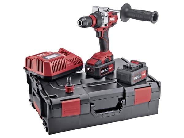 Flex DD 2G 18.0-EC/5.0 Set 504890 Batteri boremaskine 2.5 Ah, 5 Ah, 8 Ah inkl. ekstra batteri