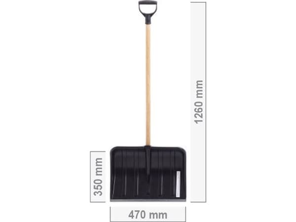 PROSPERPLAST SNOW SHOVEL 47 ECO BLACK