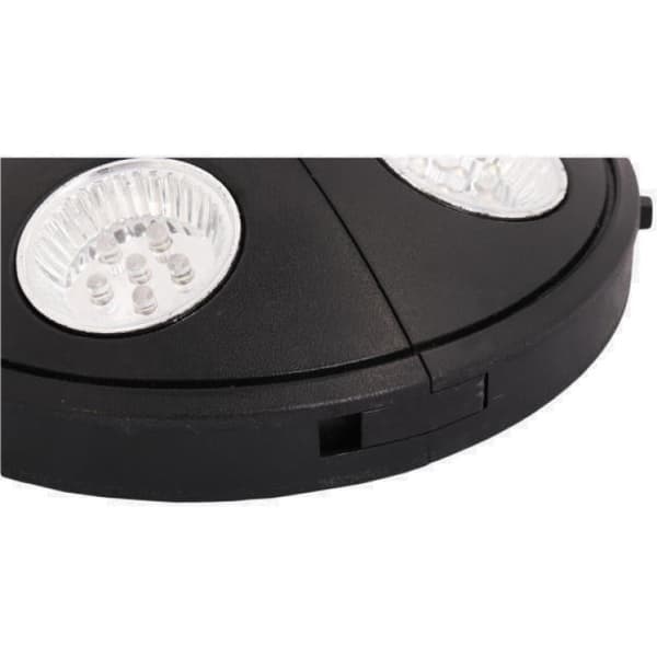 Multifunktionel LED-lampe til en haveparaply med en dobbeltsidet lyskilde