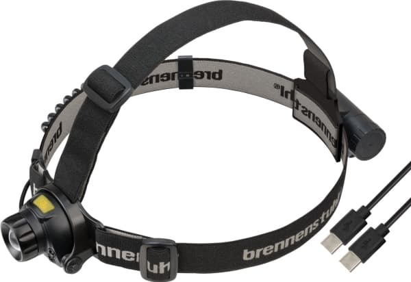 Brennenstuhl 1177310010, Pannbandsficklampa, Svart, Plast, Laddning, IP44, LED Svart
