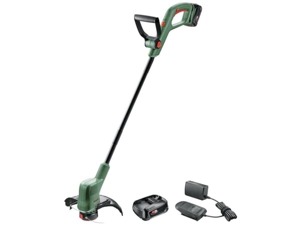 Bosch GrassCut 18V-26, Siimatrimmeri, 26 cm, Nailonsiima, D-lenkkinen kahva, Musta, Vihreä, 2,5 m/s ²