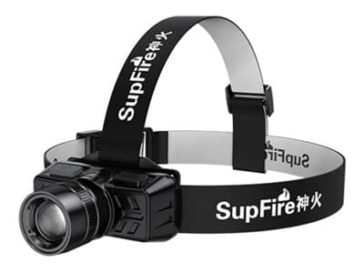 Superfire HL50 - Hodelykt - LED - 4-modus - 3 W