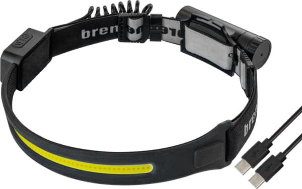 Brennenstuhl 1173760000, Taskulamppu otsapanta, musta, muovi, IP44, LED, 500 lm musta
