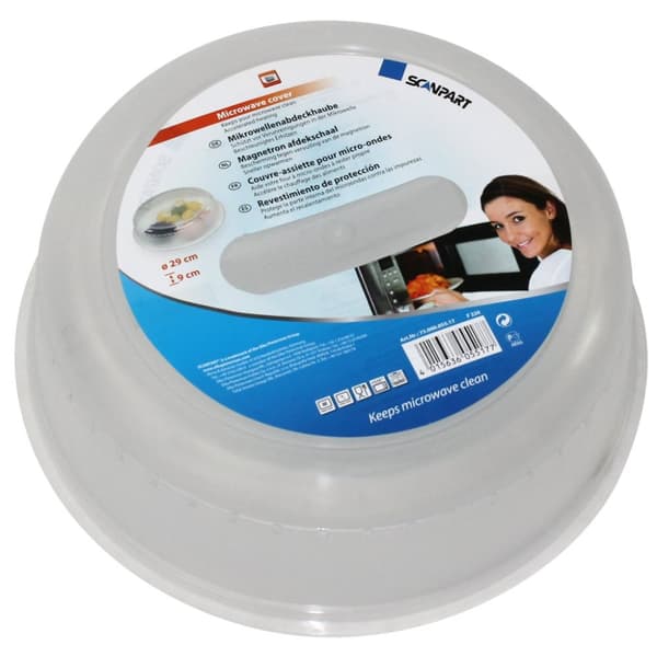 Scanpart mikroovn Låg Jumbo 29x9 cm Gennemsigtig