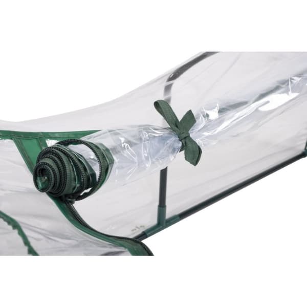 Kinzo Tunnel Växthus med dragkedja 130x60x50 cm Transparent/Grön