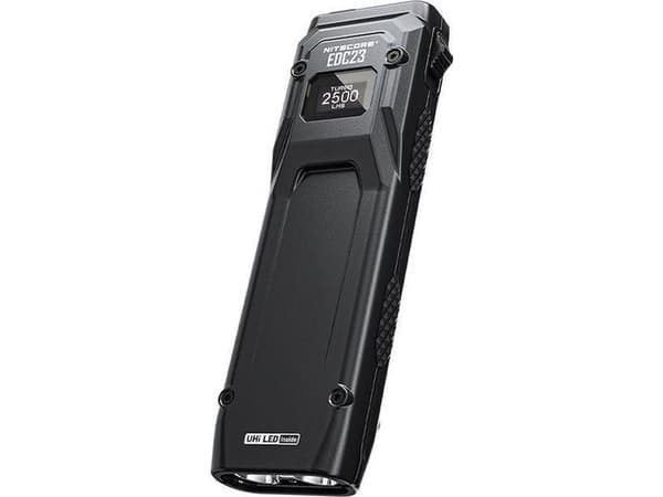 Nitecore EDC23, Ficklampa, Svart, Plast, Knappar, IP54, LED