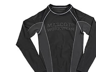 MASCOT 50561-940-09, Underskjorte, Sort, Unisex, Monokromatisk, M, 185 g/m²