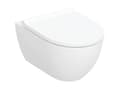 Miniatyrbilde 1 av 2: Geberit Acanto sæt væghængt toilet, skjult montering, KeraTect, TurboFlush, med toiletsæde: Soft close