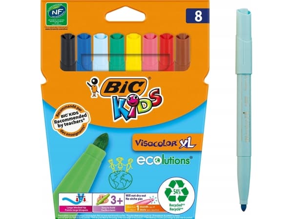 Bic PISAKI 8KOL KIDS VISACOLOR XL BC PUD
