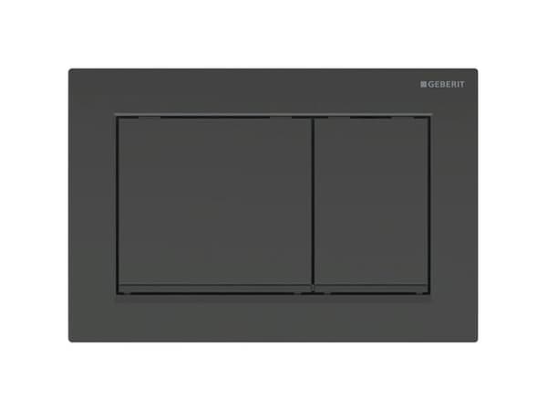 Geberit Omega30 - kontrollpanel med dubbel spolning: svart, svart matt