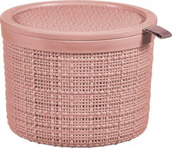 Curver CURVER 2L COVERED ROUNCED BASKET / MÖRKRÖD