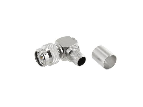 Telegärtner TNC-Kabelwinkelstecker Crimp 50 Ohm, löt/crimp, RG214/U, RG-393/U, B1812 (J01010A0065)