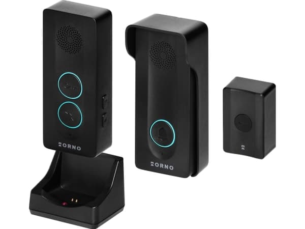 Orno LEKIO, intercomapparat för en familj, utan handset, trådlös, svart
