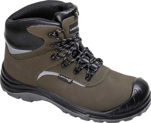 Lahti Pro Grön-svarta stövlar i nubuck, s3 src, "41", ce, lahti