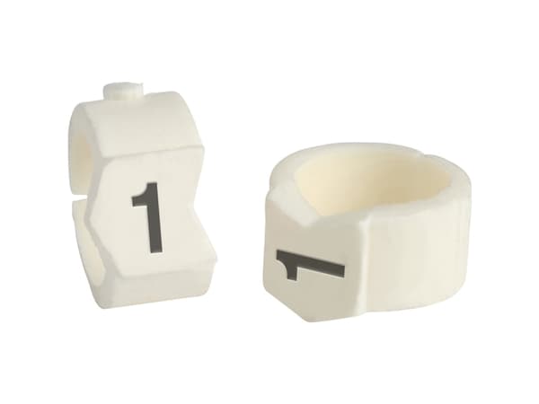 Brady ClipSleeve Legend 1 - Kabelmärkare - svart på vitt (paket om 50)