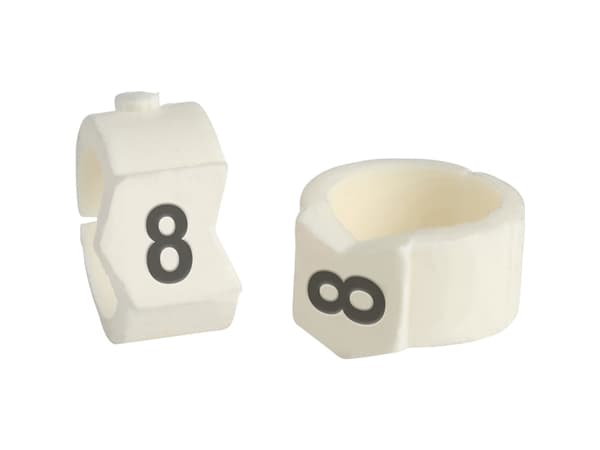 Brady SCN-36-8, Svart, Vit, Nylon, 50 styck, 1,11 cm