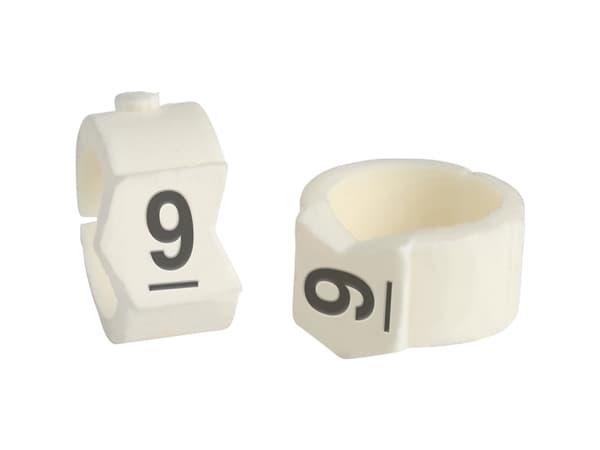 Brady SCN-36-9, Musta, Valkoinen, Nailon, 50 kpl, 1,11 cm