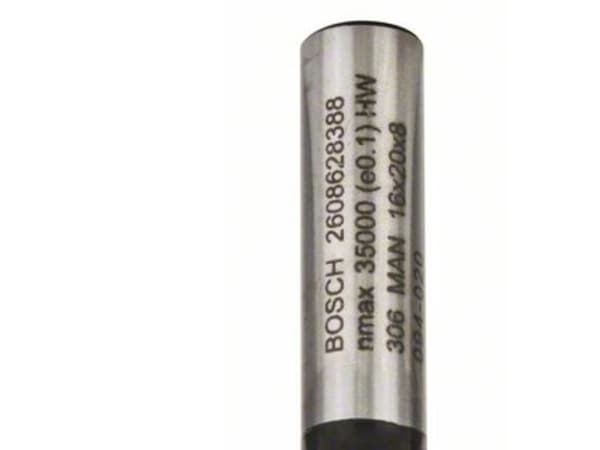 Bosch Standard for Wood - Rutertupp - for kryssfinér, bløtt tre, løvtre, medium-density fibreboard (MDF), sponplater - Straight - 16 mm - cylindrical