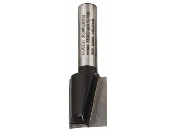 Bosch Standard for Wood - Rutertupp - for kryssfinér, bløtt tre, løvtre, medium-density fibreboard (MDF), sponplater - Straight - 16 mm - cylindrical