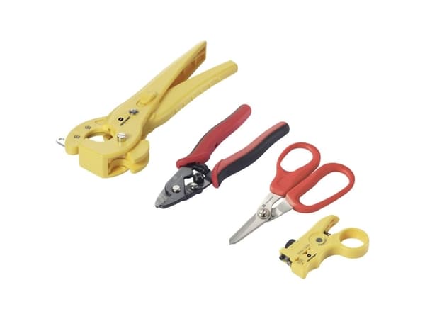TOOLCRAFT TO-9621810 Glasfiberværktøj Inkl. kabelskærer, Inkl. kabelafisolering 0 til 25 mm