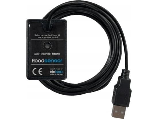 Akuvox Smart Flood Sensor, Trådlös, ZigBee, 70 m, Batteri, Alkalisk, AAA