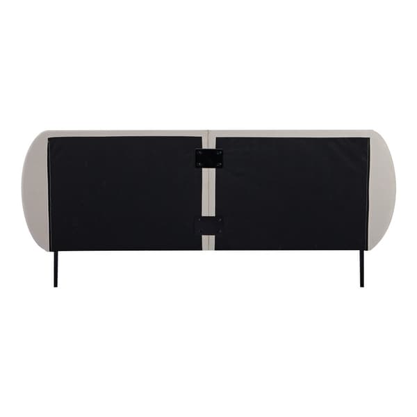 Klädd sängstomme Porvoo 200x160 cm beige [en.casa]