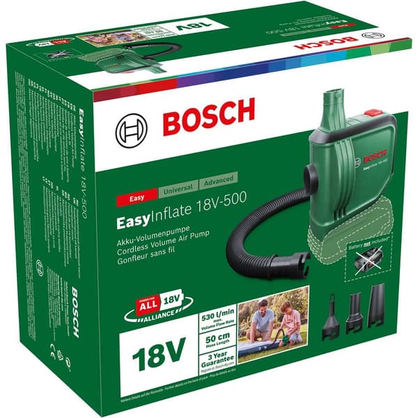 Bosch Home and Garden EasyInflate 18V-500 Batteritryckluftkompressor 0.03 bar