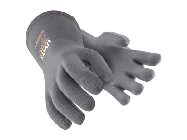 Uvex 60838, Isolerende hansker, Grå, Ildbestandig, Akryl, Bomull, Stoff