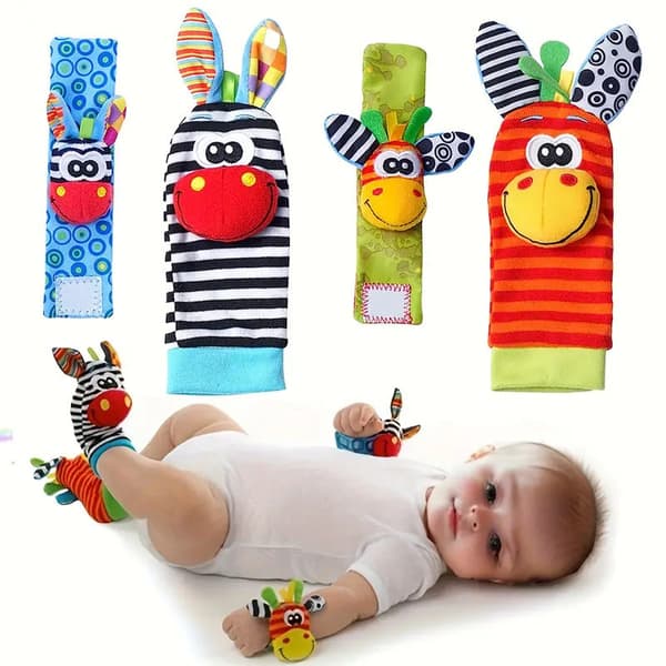 Baby cartoon animal leksaks strumpor aktivering