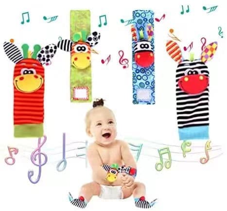 Baby cartoon animal leksaks strumpor aktivering
