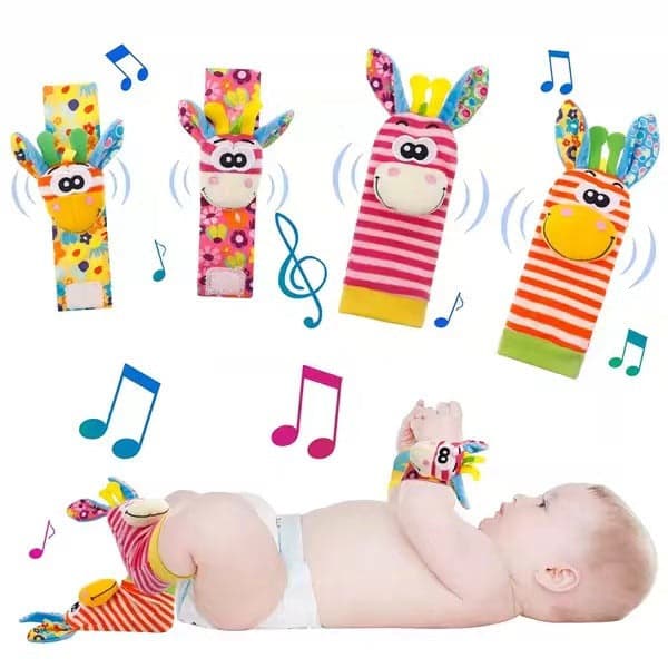 Baby cartoon animal leksaks strumpor aktivering