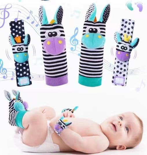 Baby cartoon animal leksaks strumpor aktivering