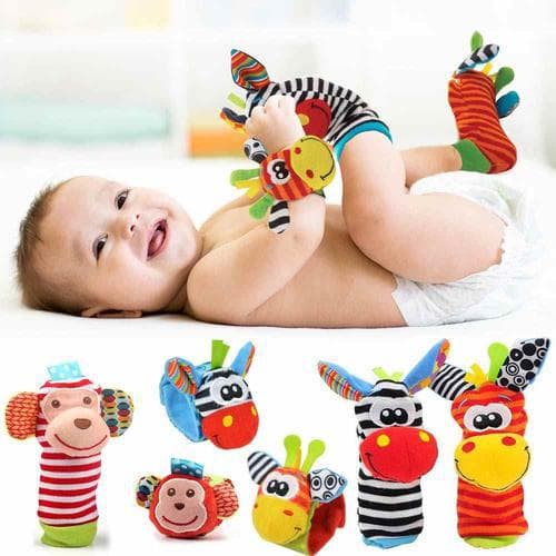 Baby cartoon animal leksaks strumpor aktivering
