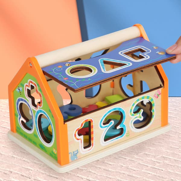 Blockbuilding siffror lärande pussel