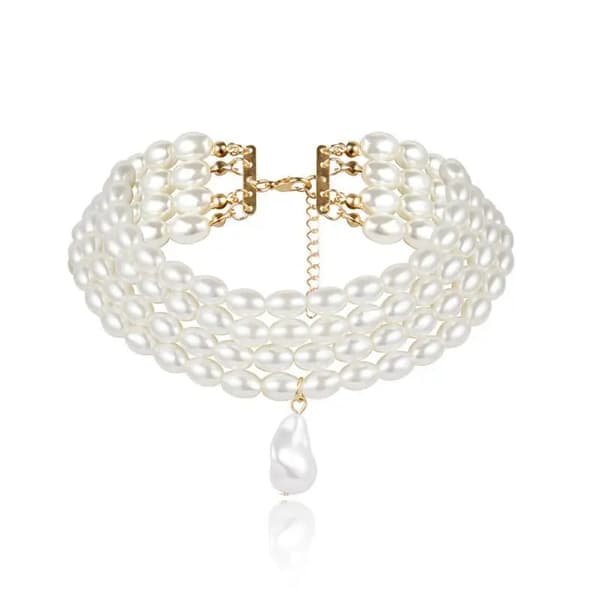 Halsband klassisk pärlor