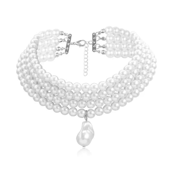 Halsband klassisk pärlor