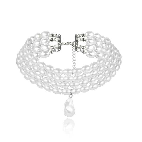 Halsband klassisk pärlor