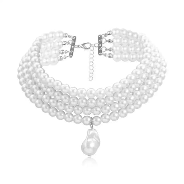 Halsband klassisk pärlor