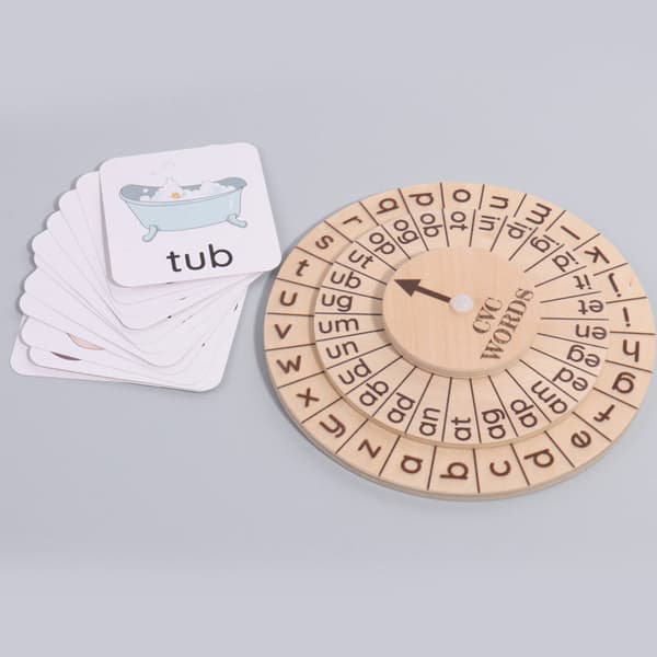 English spelling game pussel