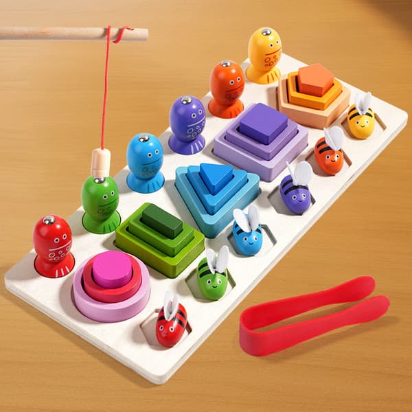 Träpussel building blocks