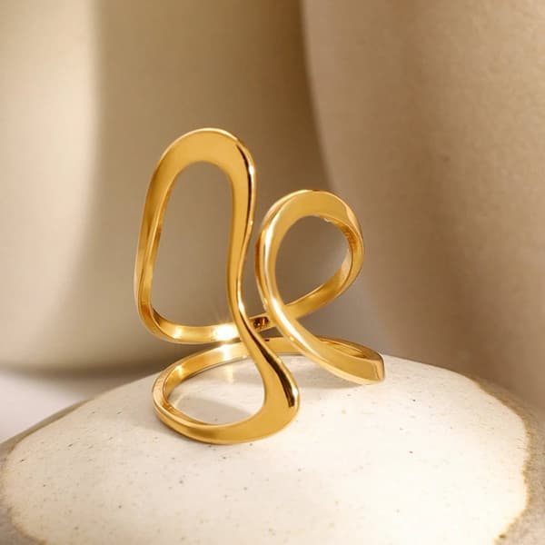 Stainless steel irregular ring