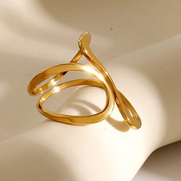 Stainless steel irregular ring