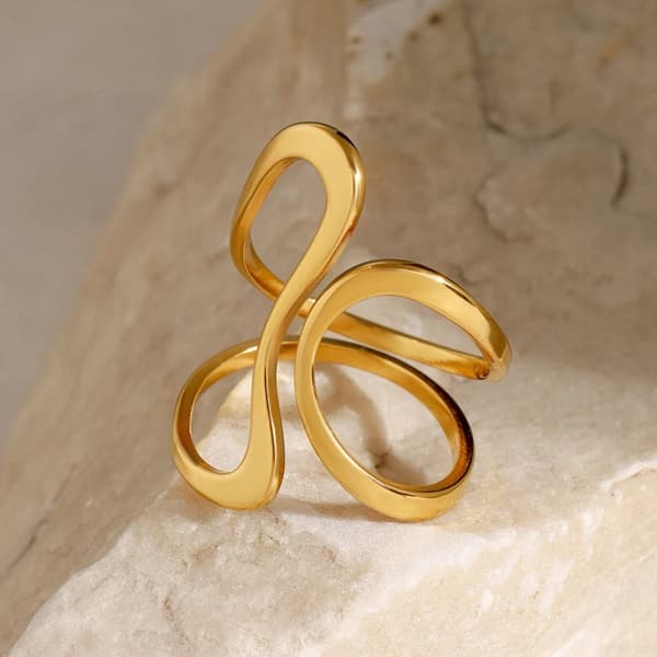 Stainless steel irregular ring