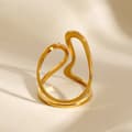 Miniatyrbild 6 av 7: Stainless steel irregular ring