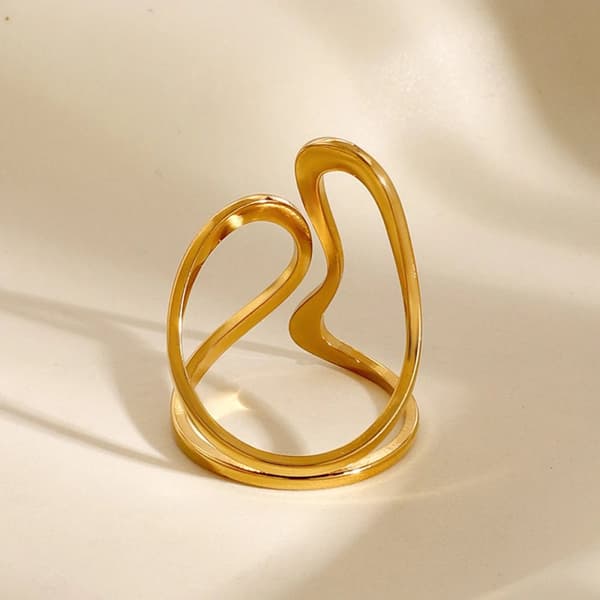 Stainless steel irregular ring