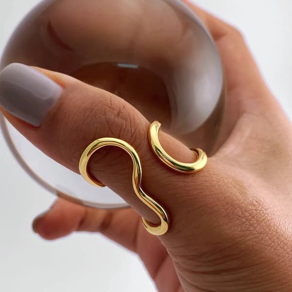 Stainless steel irregular ring