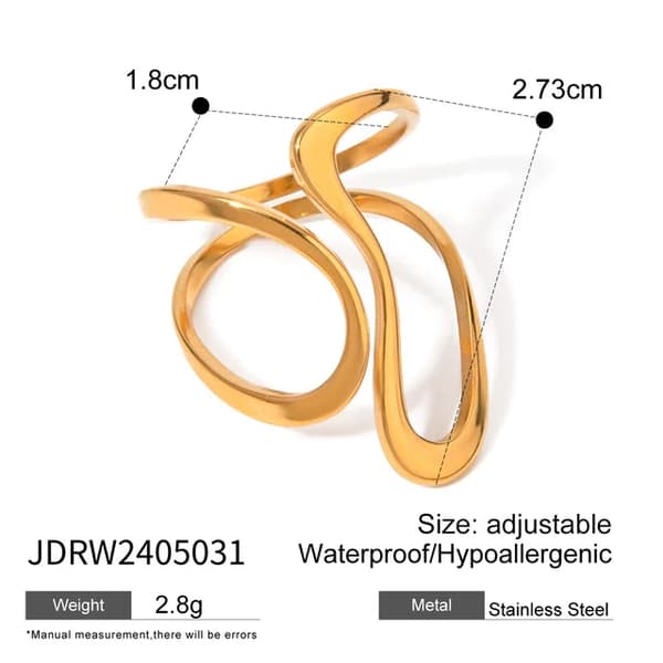 Stainless steel irregular ring