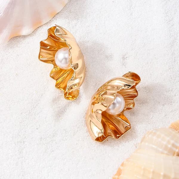 Shell Imitation Pearl örhänge